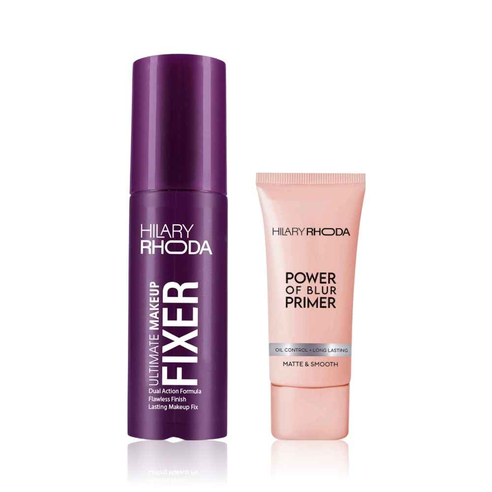 Buy Hilary Rhoda Ultimate Makeup Fixer | Infused with Niacinamide & Hyaluronic Acid |100 ml + Hilary Rhoda Power of Blur Primer | Lightweight & Silicone-Based Primer | Matte Finish & Oil-Control | 30 ml Combo of 2 - Purplle