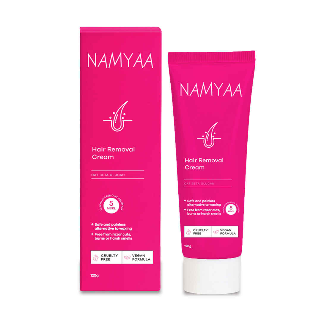 Buy Namyaa Hair Removal Cream For Women (120 gm) - Purplle