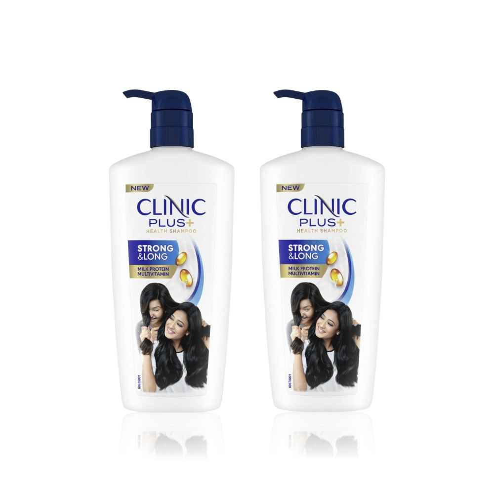 Buy Clinic Plus Strong & Long Health Shampoo (650 ml) pack of 2 - Purplle