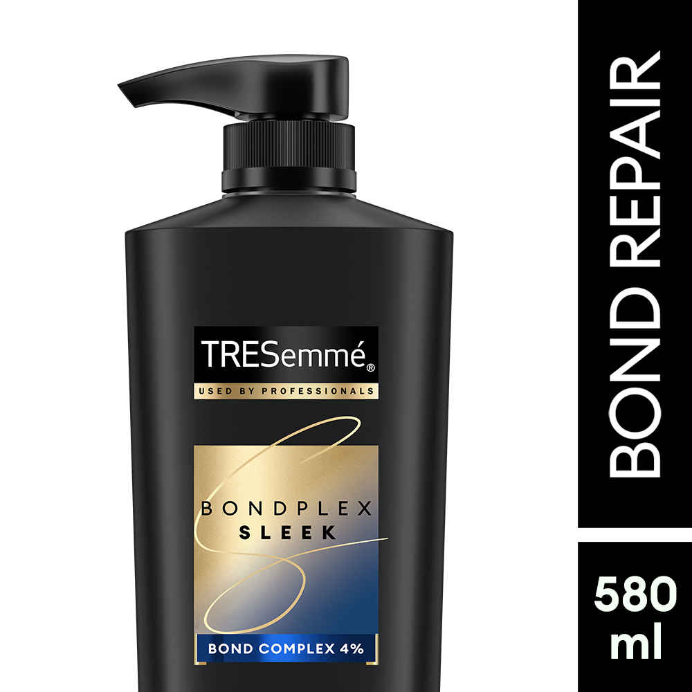 Buy TRESemme Bondplex Sleek Shampoo With Salon-Inspired Protein Bonding Complex | Repairs Damaged Hair | Restores Hair Strength (580 ml) - Purplle