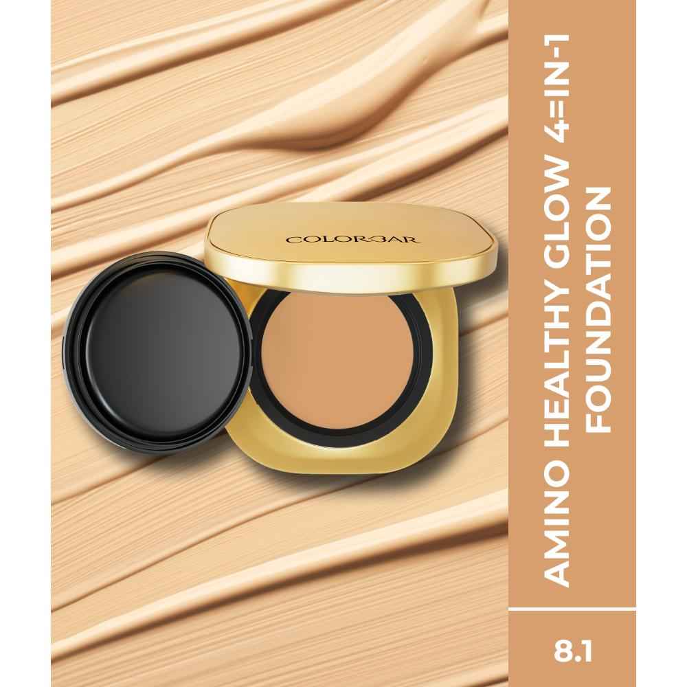 Buy Colorbar Amino Healthy Glow 4-In-1 Foundation -Hg 8.1, 20 gm - Purplle