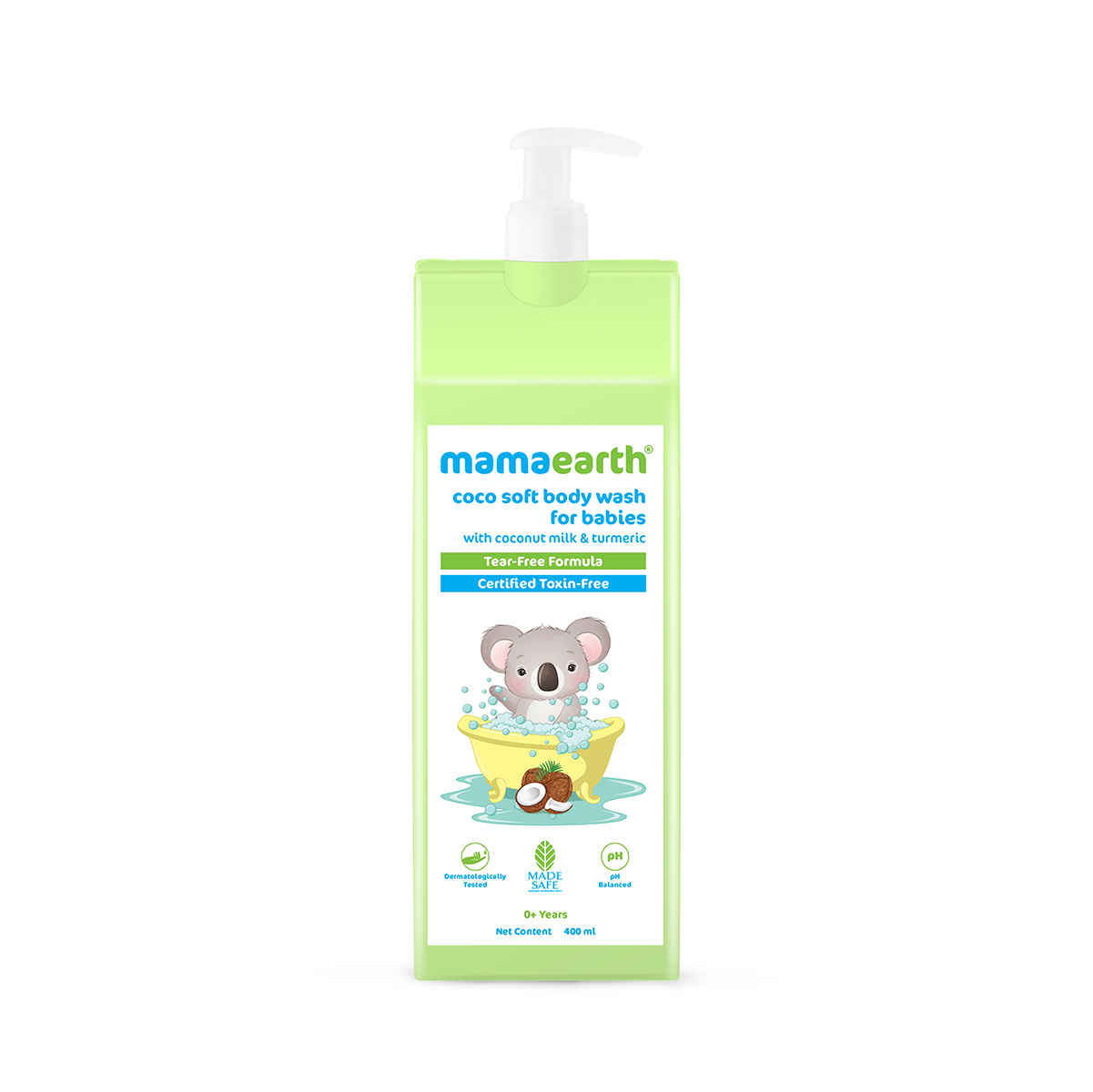 Buy Mamaearth Coco Soft Body Wash For Babies With Coconut Milk & Turmeric (400 ml) - Purplle