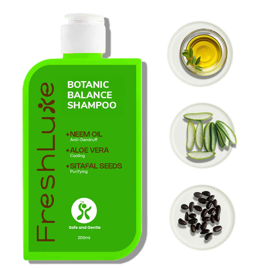 Buy FreshLuxe Herbal Harmony Shampoo | with Aloe Vera, Neem & Sitafal Seeds | Unisex | 200 ml - Purplle