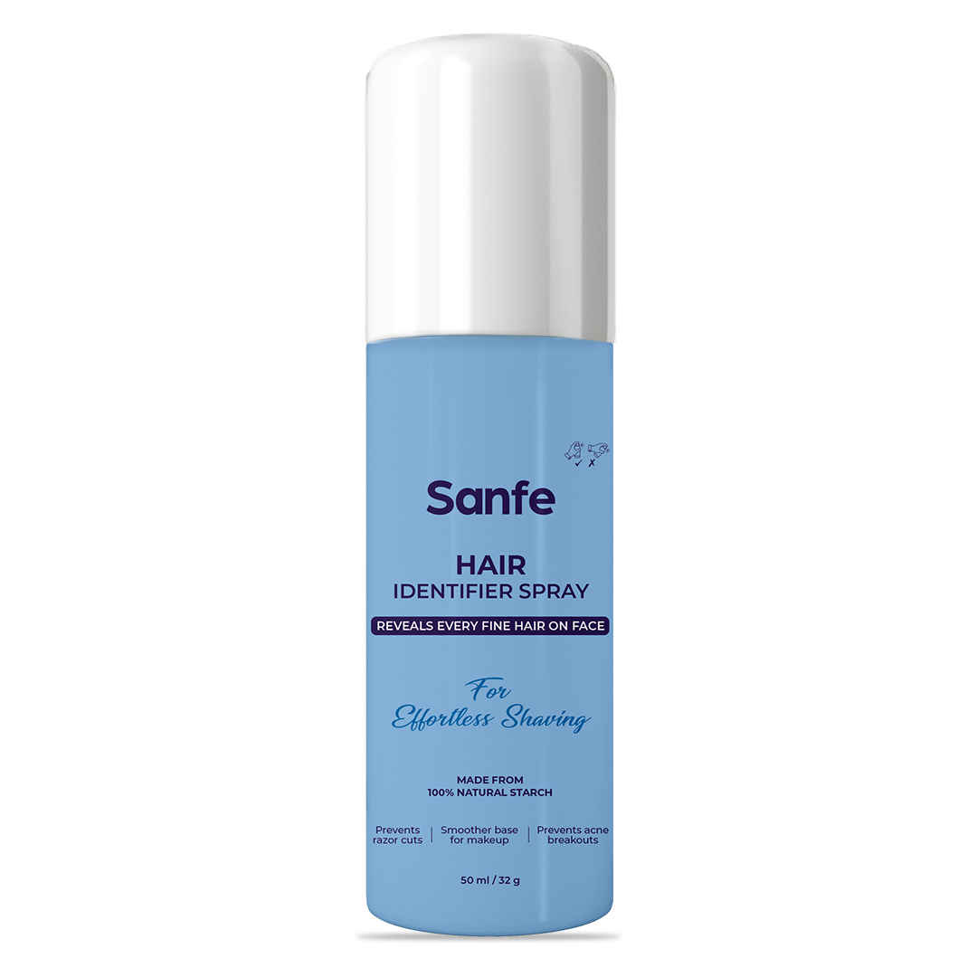 Buy Sanfe Facial Hair Identifier Spray | For Face Shaving with Razor, Dermaplaning For Women | Prevents razor cuts | 50 ml - Purplle
