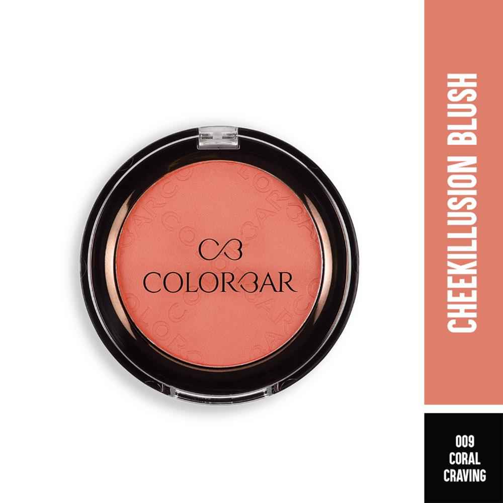 Buy Colorbar Cheekillusion Blush - 009 Coral Craving 4 gm - Purplle