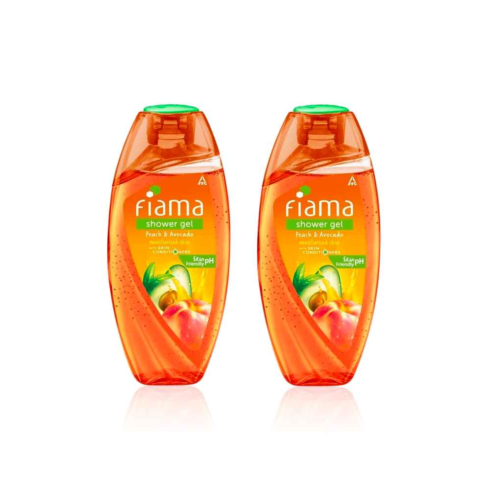 Buy Fiama Peachy Moisture Duo (Peach & Avocado Shower Gel 250 ml ) Pack of 2 - Purplle