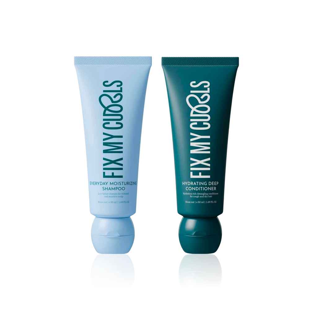 Buy Fix My Curls Hydration Duo – (Deep Conditioner 50 ml + Everyday Moisturizing Shampoo 50 ml) Combo of 2 - Purplle