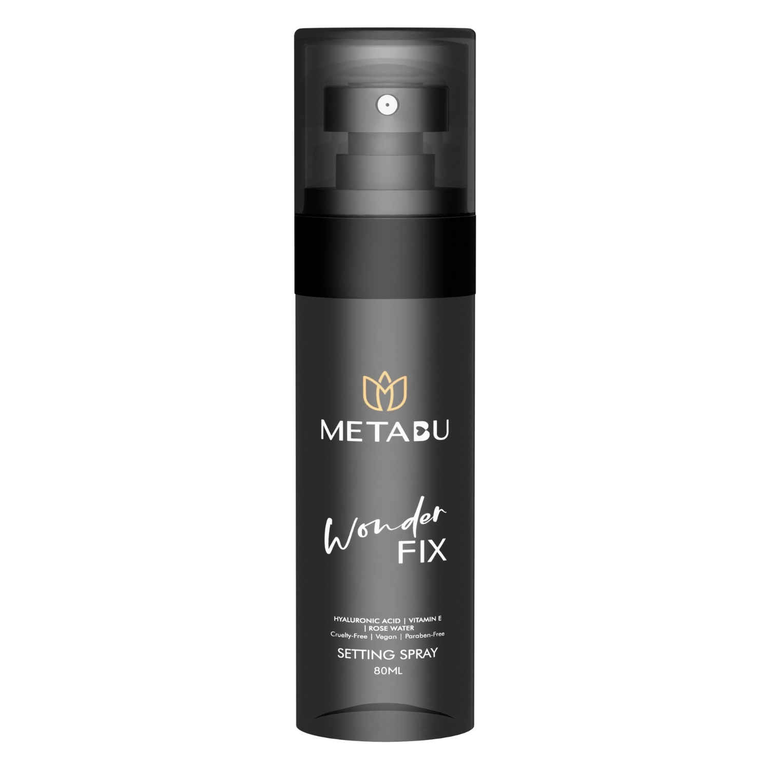 Buy Metabu Wonder Makeup Fixer Spray with Vitamin E & Rose Water – 80ml | Long-Lasting 12H Hold | Matte Finish | Hydrating & Lightweight Setting Spray for All Skin Types 80 ml - Purplle