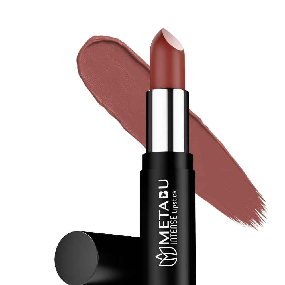 Buy Metabu Satin Matte Lipstick – Rich Caramel 17 | Long Lasting 8H Wear, Highly Pigmented, Enriched with Vitamin E, Paraben-Free, Vegan Lip Color&nbsp; 4.2 gm - Purplle