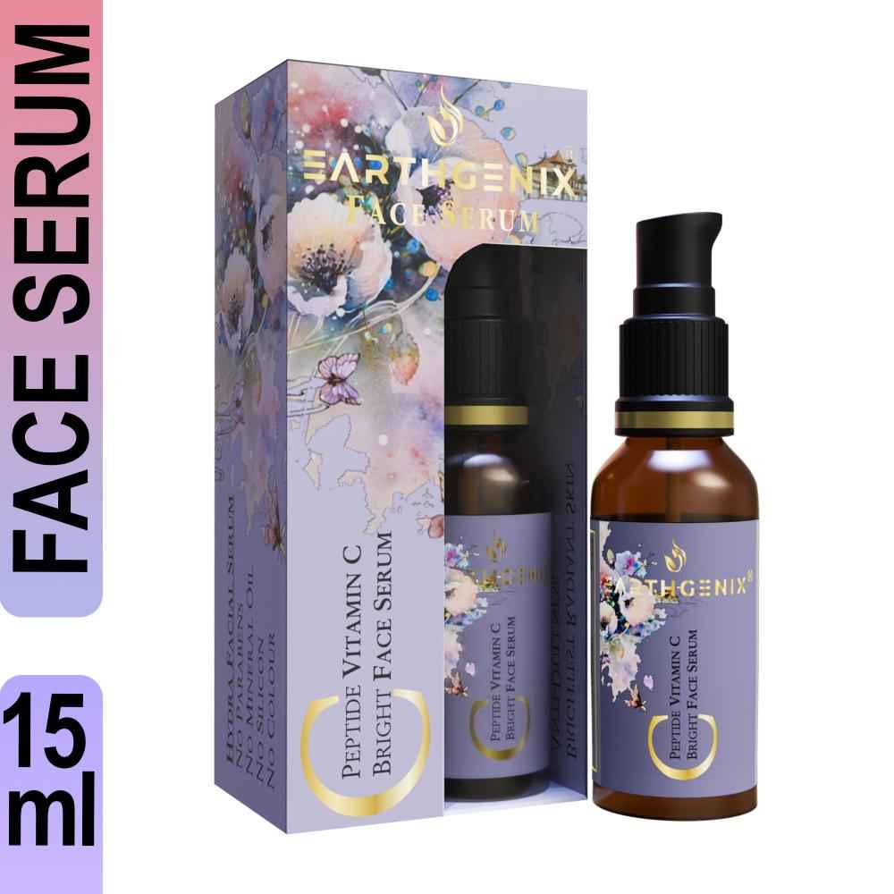 Buy Earthgenix Peptide Vitamin C Bright Face Serum with Hyaluronic Acid - 15 ml - Purplle