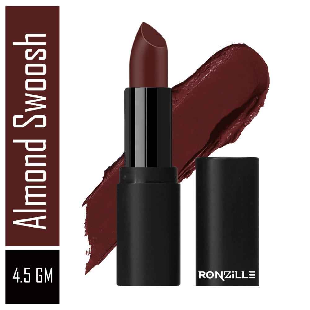 Buy Ronzille Long Lasting Lipstick up to 12 Hours Stay Matte Finish-(Almond Swoosh, 4.5 gm) - Purplle