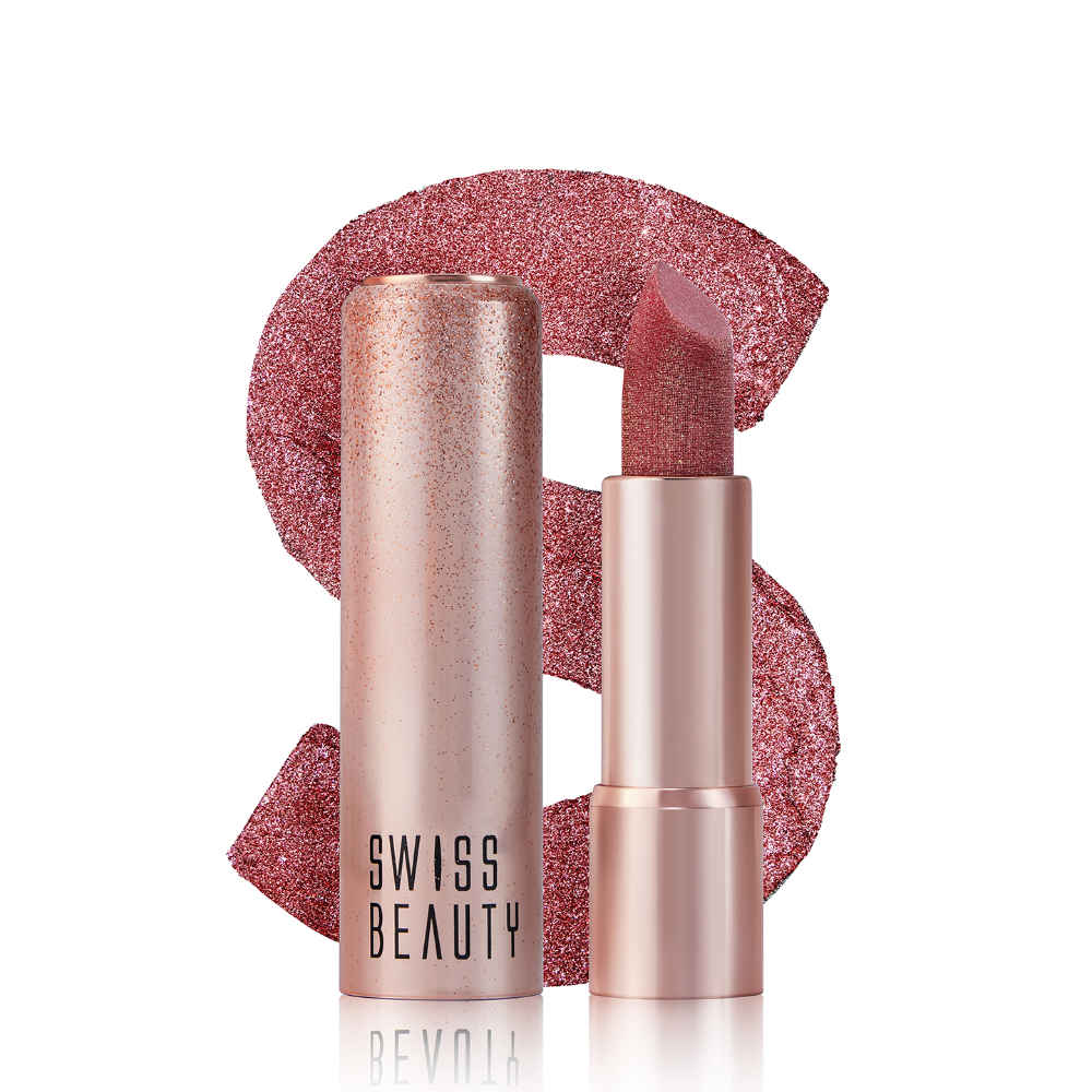 Buy Swiss Beauty More Than Glitter Lipstick- One Swipe Smooth Glide - Glitz Pink - 3 gm - Purplle