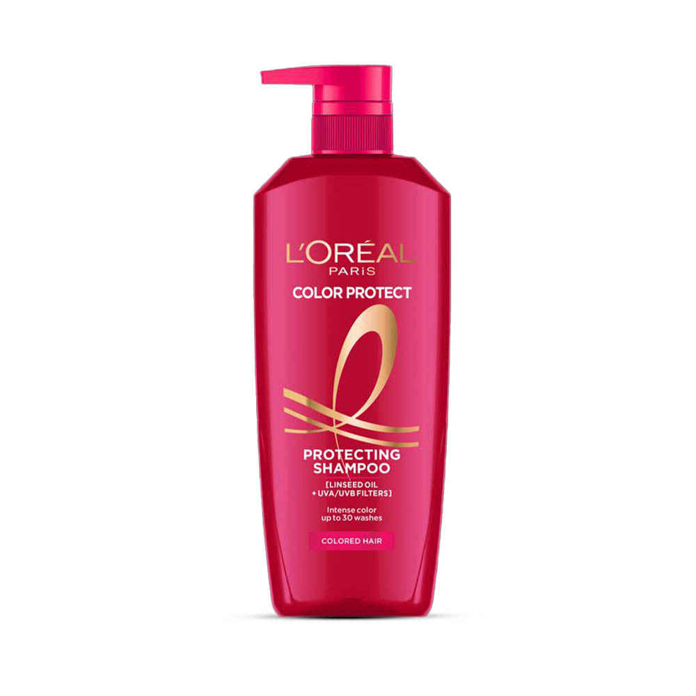 Buy L'Oreal Paris Color Protect Shampoo, Vibrant & Revived Colour, For Colour-treated Hair, Protects from UVA & UVB, 650 ml - Purplle