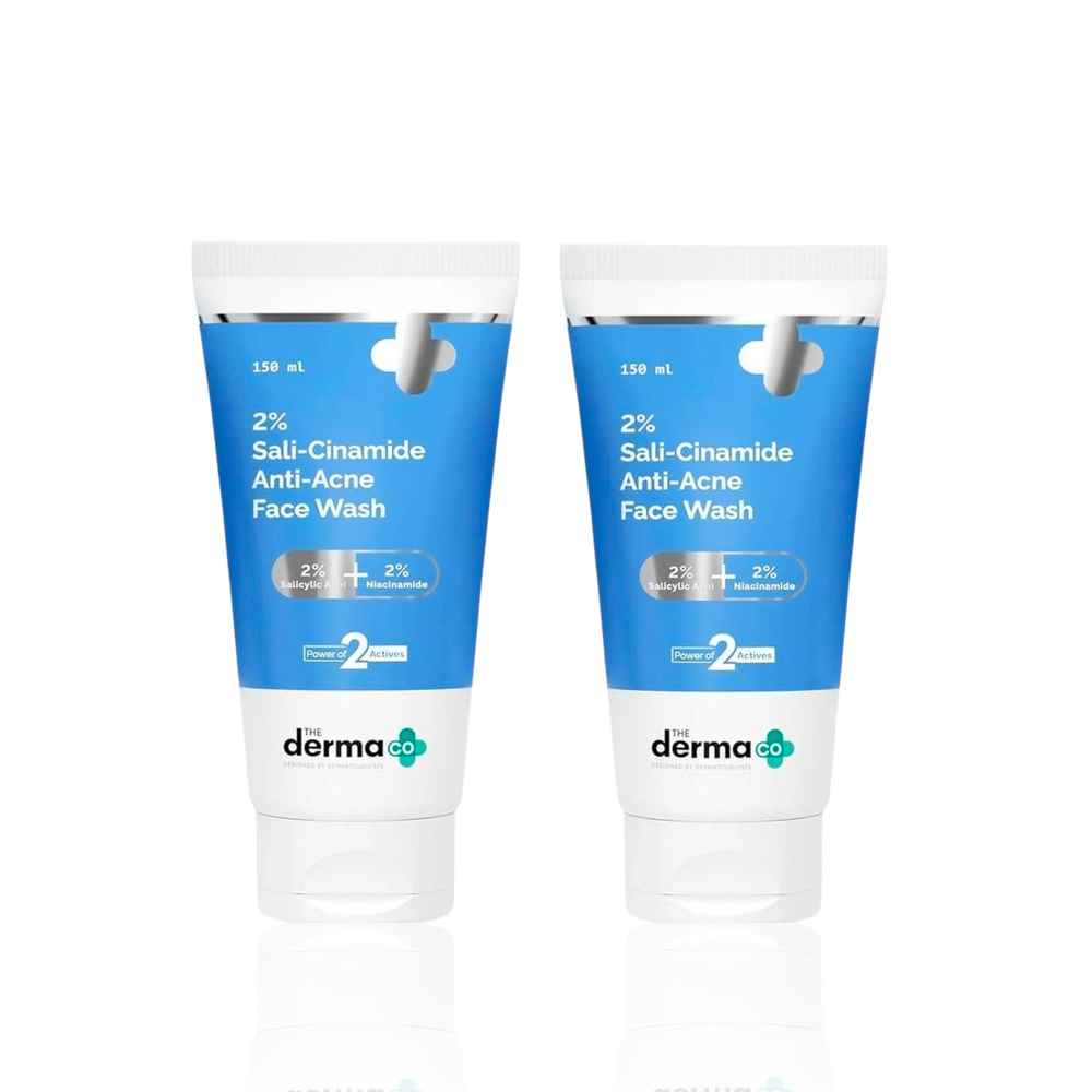 Buy The Derma co.Sali-Cinamide Anti-Acne Face Wash with 2% Salicylic Acid & 2% Niacinamide (80 ml) (Pack of 2) - Purplle