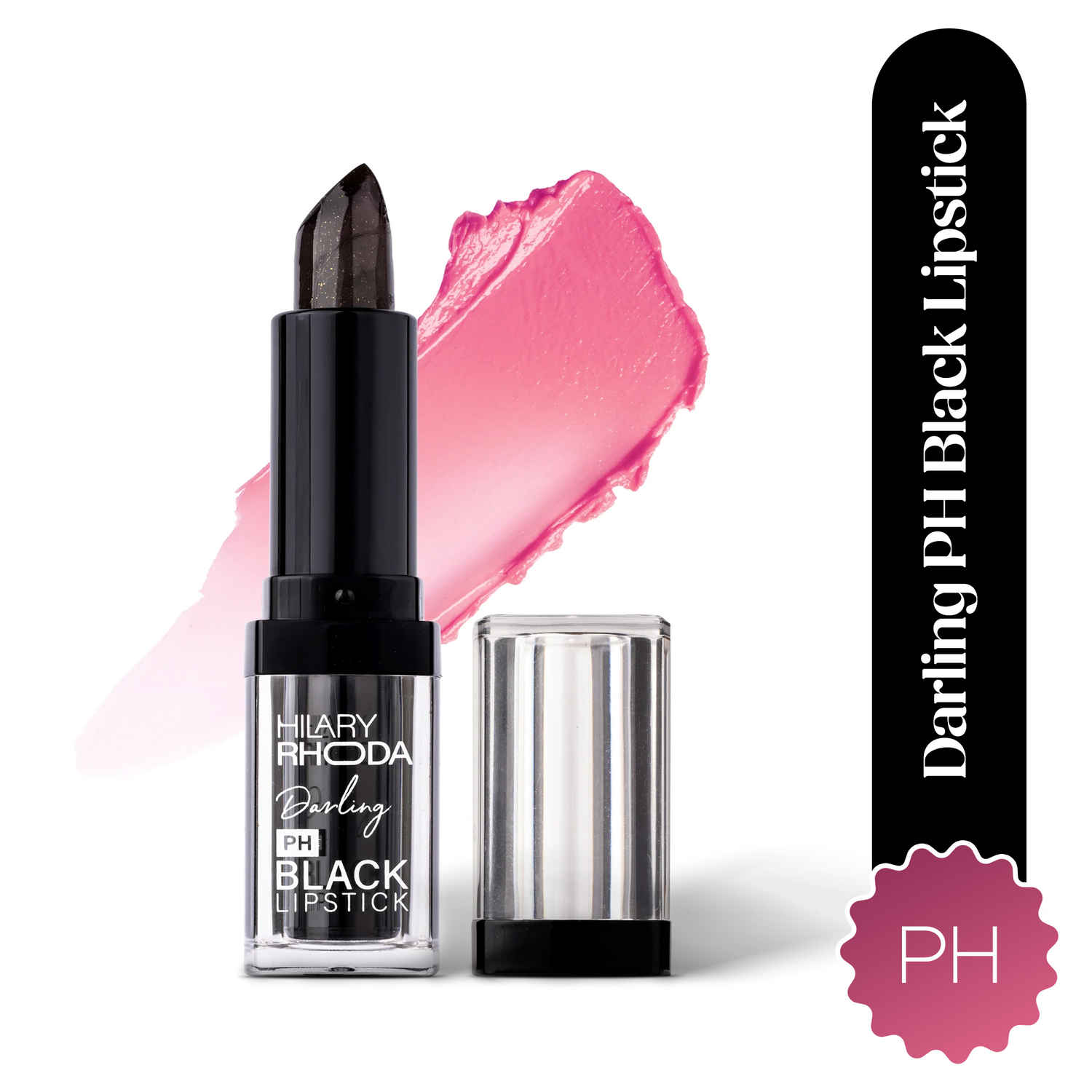 Buy Hilary Rhoda Darling PH Black Lipstick | Long-Lasting, Moisturizing & Smudge-Proof | One Swipe Magic Lipstick with Semi-Glossy Finish | Lightweight & Pigmented | 3.6 gm - Purplle