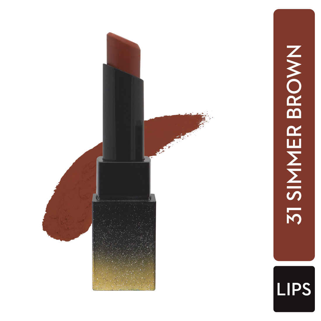 Buy SUGAR Cosmetics Nothing Else Matter Longwear Lipstick for Women | Lasts Up To 8+ Hours| Enriched with Vitamin E | 100% Vegan | 3.2gm - 31 Simmer Brown - Purplle