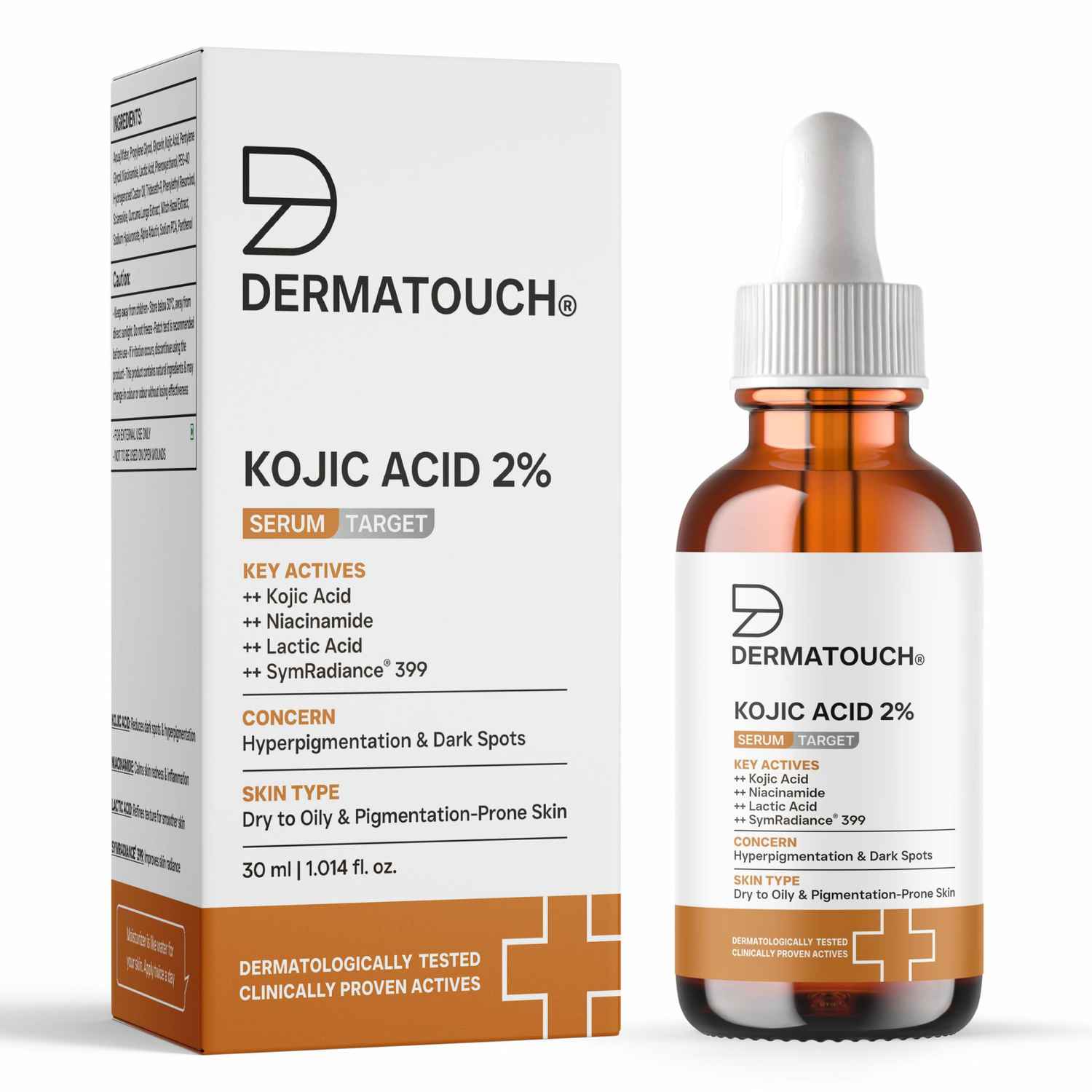 Buy DERMATOUCH Kojic Acid 2% Serum | Best For Hyperpigmentation & Uneven Skin Tone | For Both Men & Women | 30 ml - Purplle