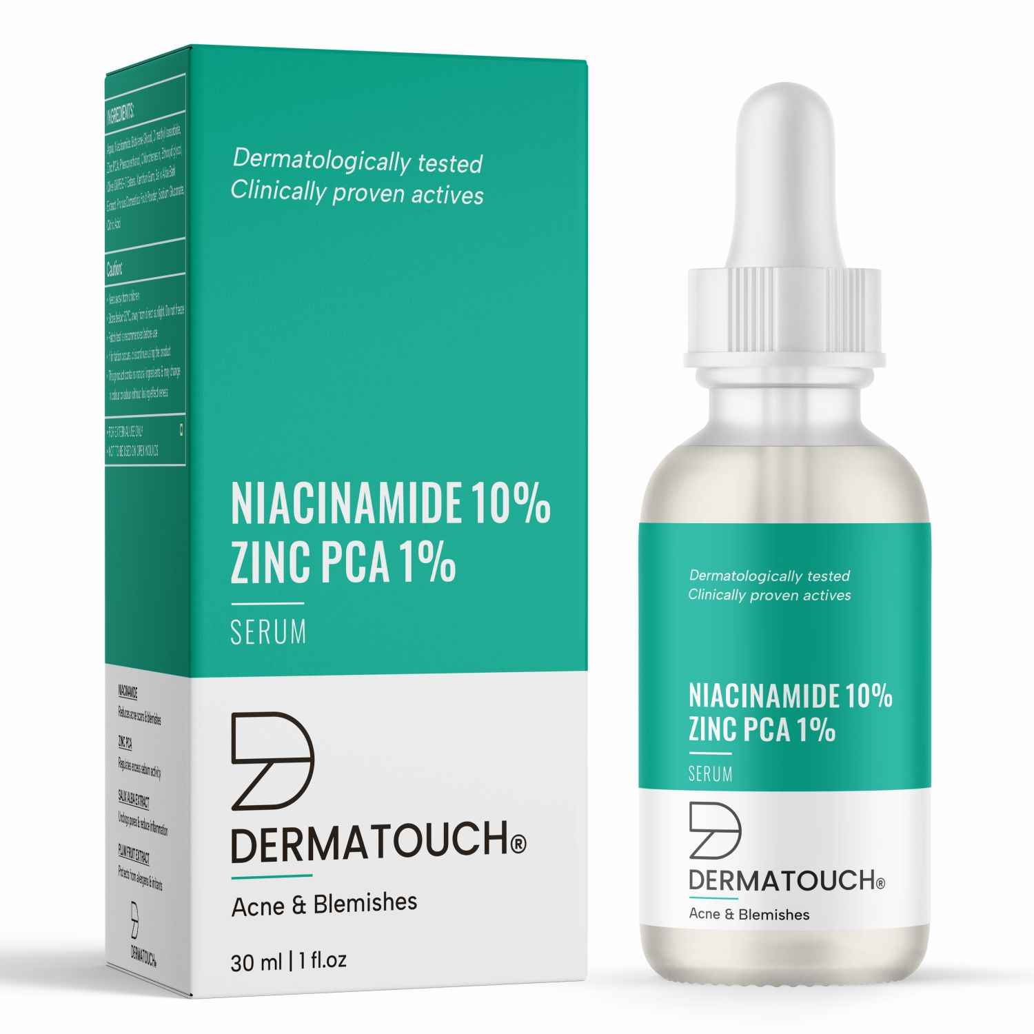 Buy Dermatouch 10% Niacinamide Serum for Acne & Blemishes| Oil Balancing with Zinc PCA | For Acne Prone skin | 30 ml - Purplle