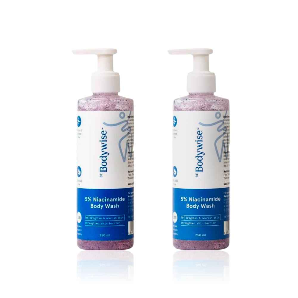 Buy Be Bodywise 5% Niacinamide Body Wash Pack of 2 - (250 ml * 2) - Purplle