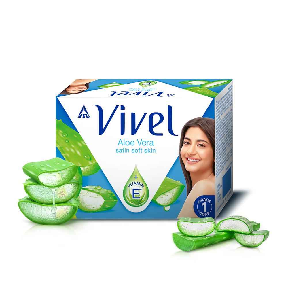 Buy Vivel Aloe Vera Bathing Soap with Vitamin E for Soft, Glowing skin|Refreshing Fragrance|Combo Pack 150g - Purplle