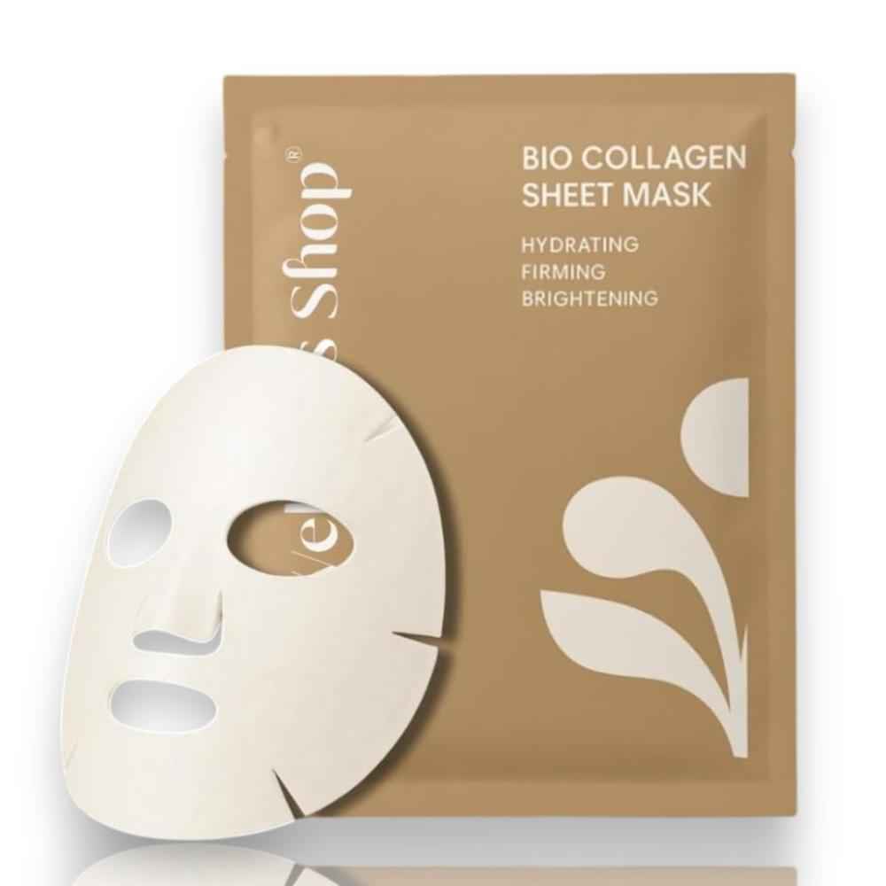 Buy The Wellness Shop Bio collagen melting sheet mask - hydrating, firming and brightening overnight sheet mask 34 gm - Purplle