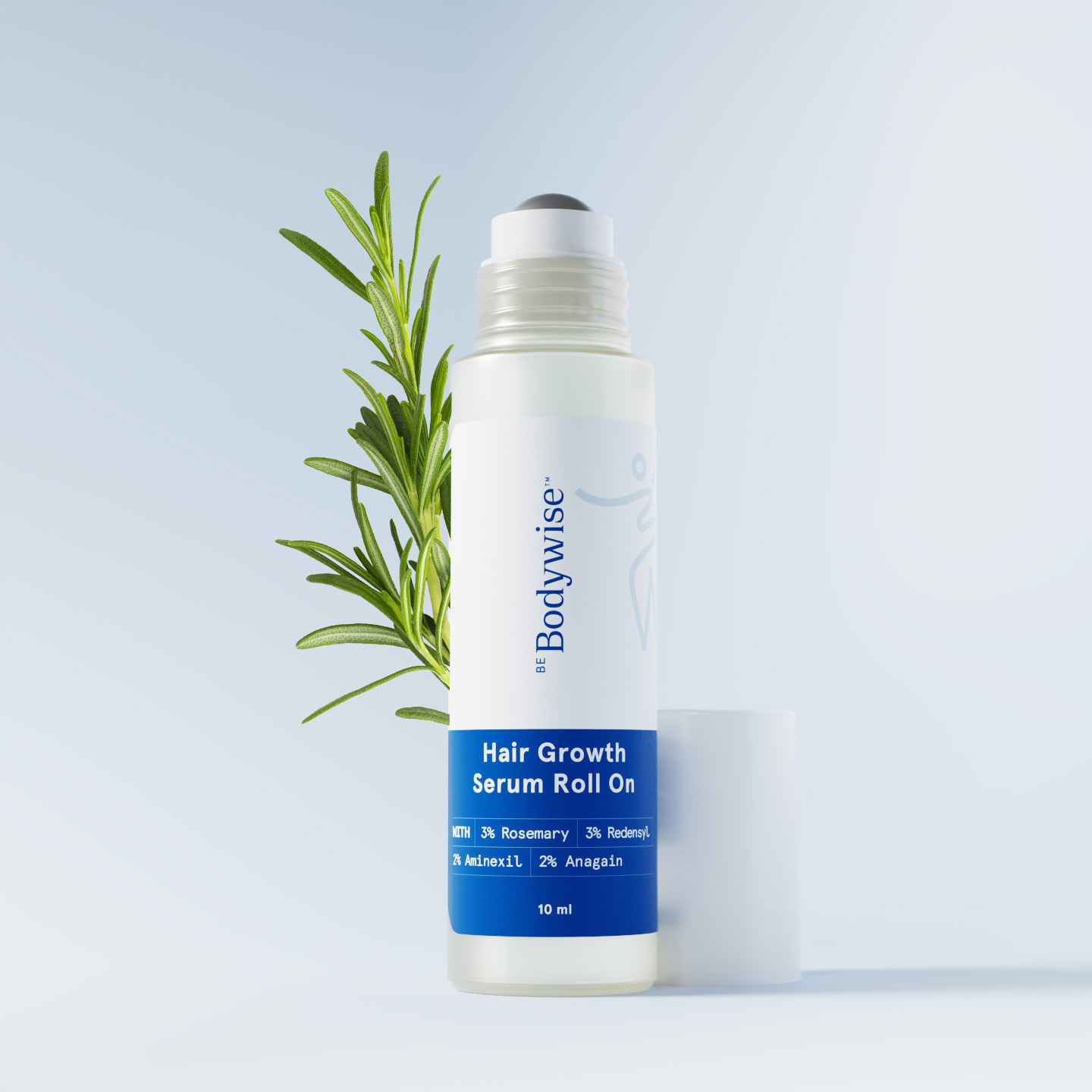 Buy Be Bodywise Hair Growth Serum Roll On - 3% Rosemary, 3% Redensyl & 2% Aminexil For New Hair Growth (10 ml) - Purplle