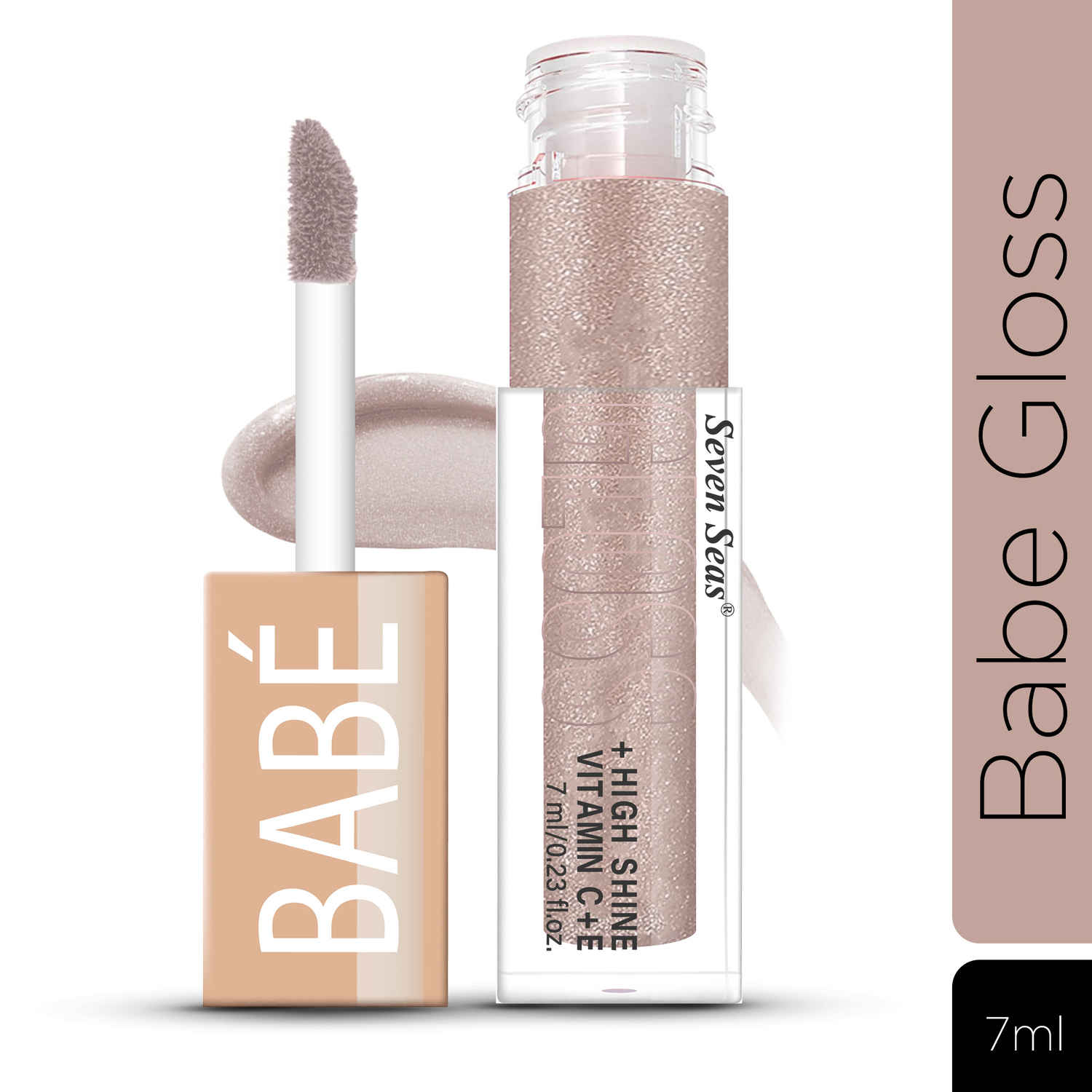 Buy Seven Seas Babe Glittery Lip Gloss - 04 (7 ml) | With High Shine Lip Color For Glossy Look | Lightweight Non Sticky Lip shiner For Moisturizing Lips - Purplle