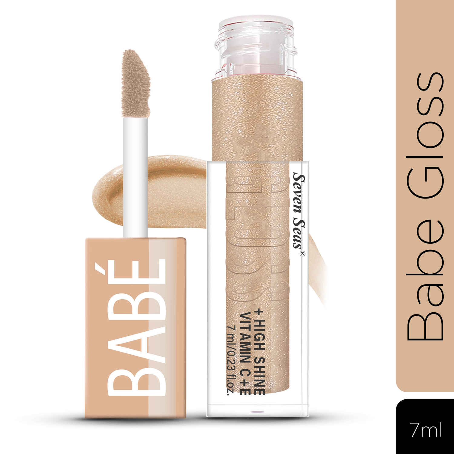 Buy Seven Seas Babe Glittery Lip Gloss - 05 (7 ml) | With High Shine Lip Color For Glossy Look | Lightweight Non Sticky Lip shiner For Moisturizing Lips - Purplle