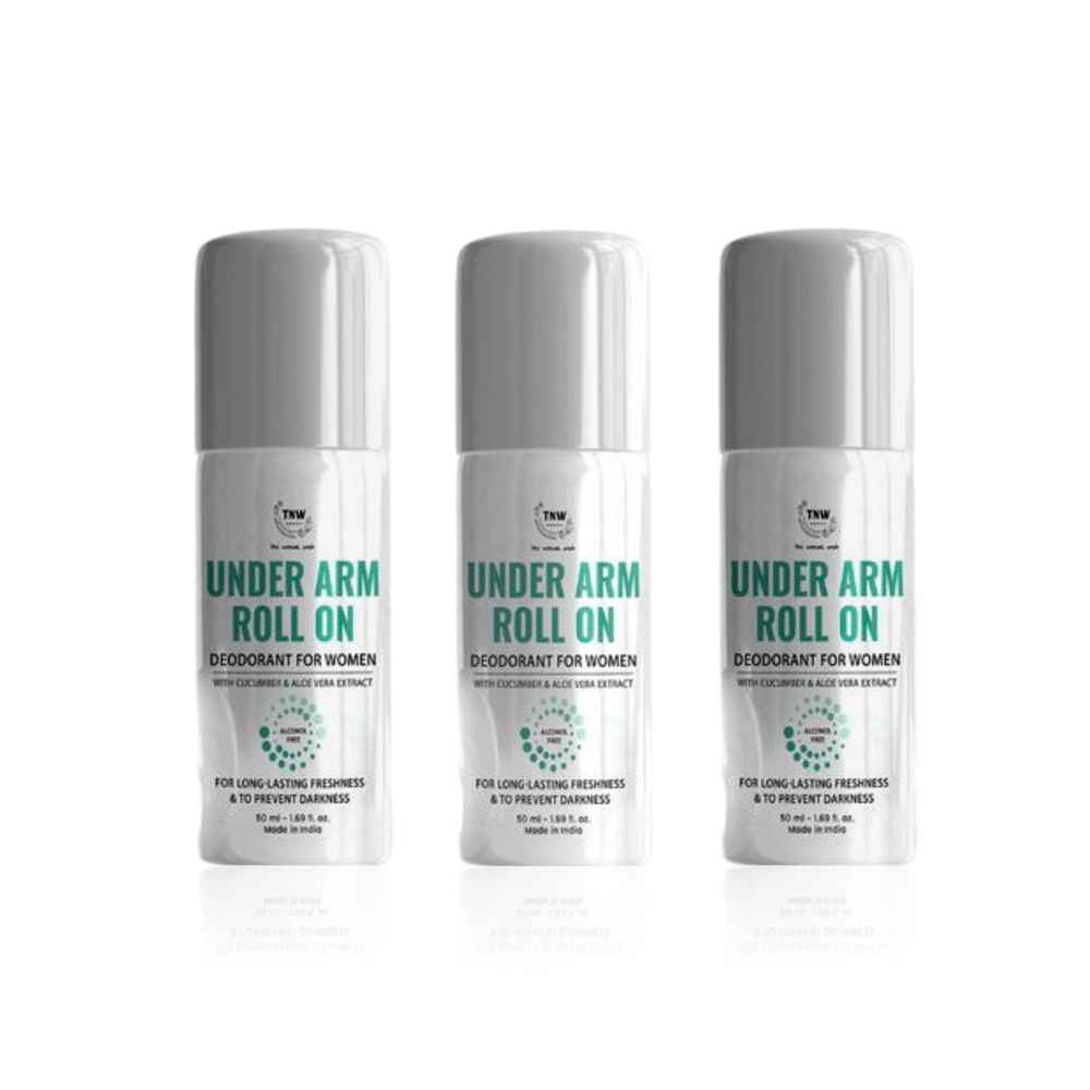 Buy TNW - The Natural Wash Underarm Roll-On Deodorant (Women) 50 ml | Pack of 3 - Purplle