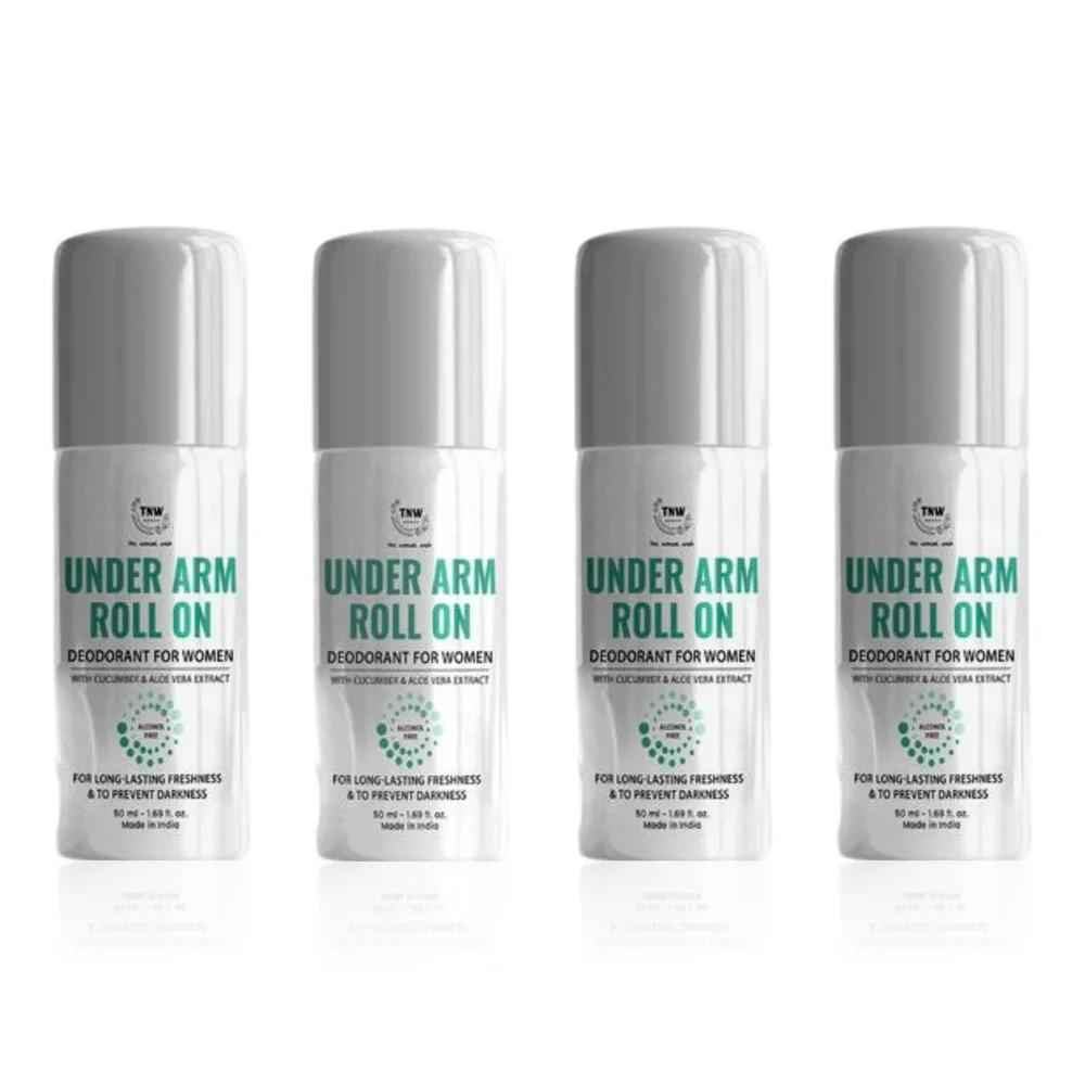 Buy TNW - The Natural Wash Underarm Roll-On (Women) 50 ml | Pack of 4 - Purplle