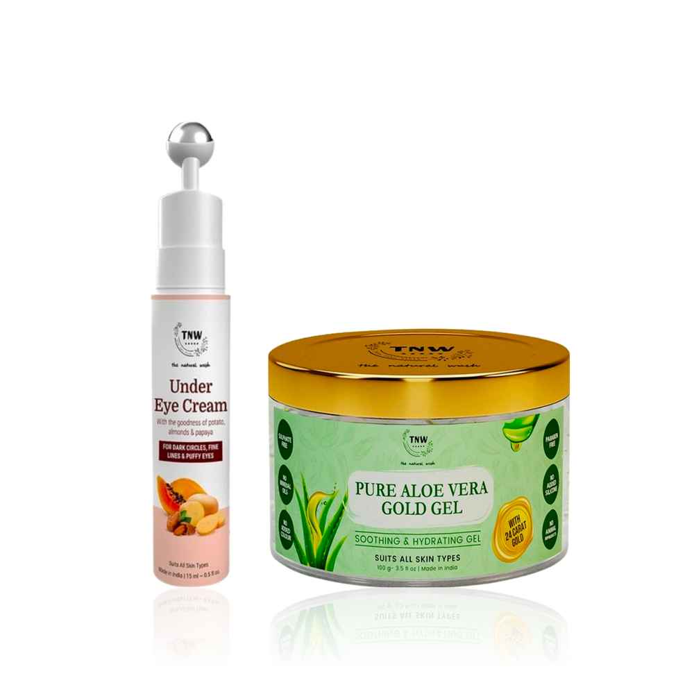 Buy TNW - The Natural Wash Aloe Vera Gel 100 ml & Under Eye Cream 15 ml | Combo of 2 - Purplle