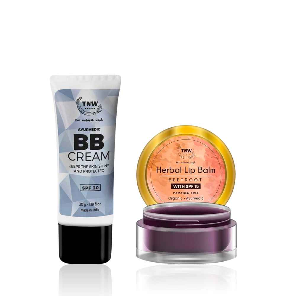 Buy TNW - The Natural Wash BB Cream 30 gm & Beetroot Lip Balm 5 gm | Combo of 2 - Purplle