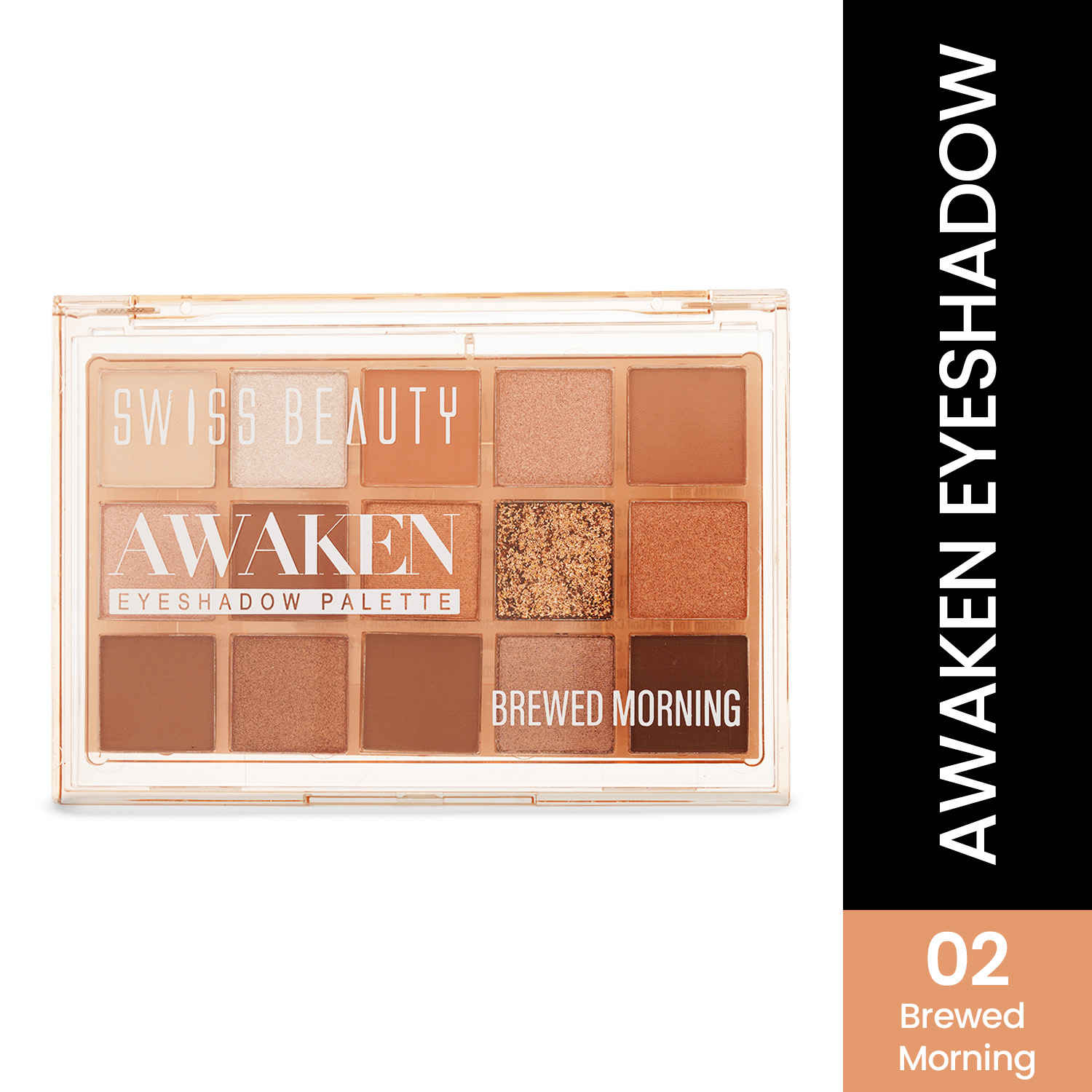 Buy Swiss Beauty Awaken Eyeshadow Palette | Matte + Shimmer Finish - 11 gm, Brewed Morning - Purplle