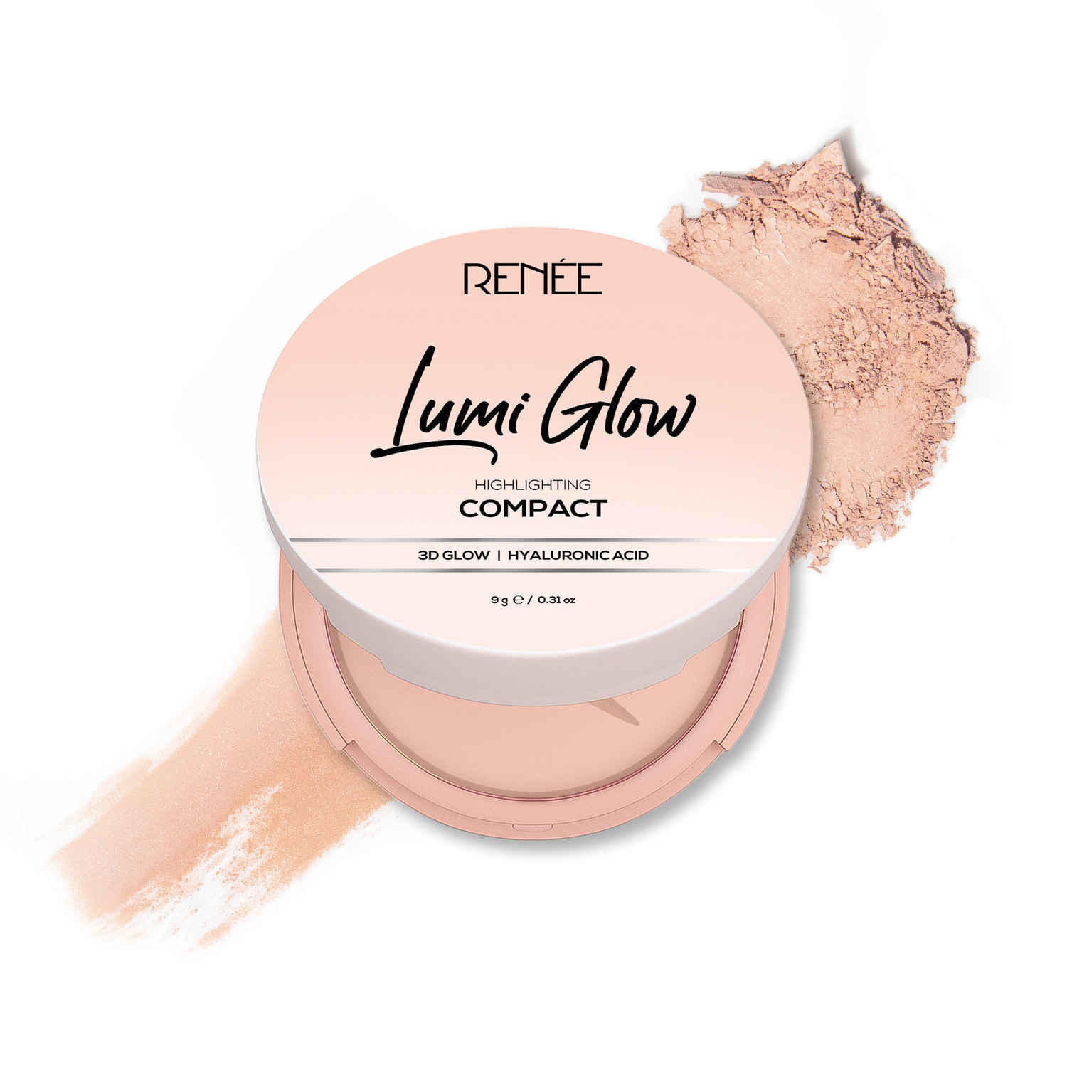 Buy RENEE Lumi Glow Highlighting Compact 02 Satin Beige - 9 gm - Purplle