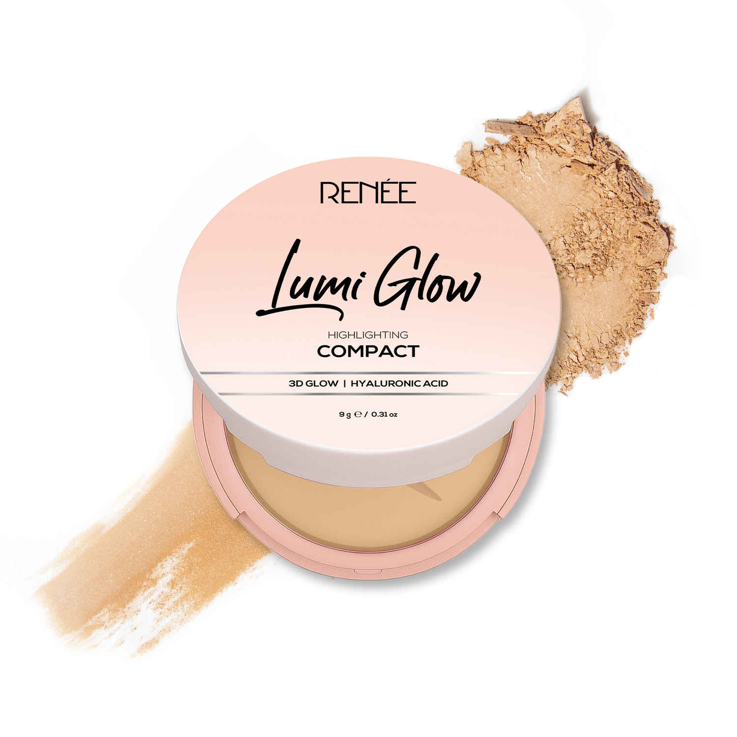 Buy RENEE Lumi Glow Highlighting Compact 03 Silk Tan - 9 gm - Purplle