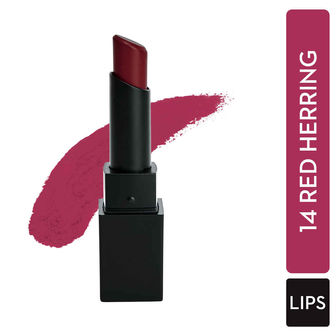 Buy SUGAR Cosmetics Nothing Else Matter Longwear Lipstick for Women | Lasts Up To 8+ Hours| Enriched with Vitamin E | 100% Vegan | 3.2 gm - 14 Red Herring - Purplle