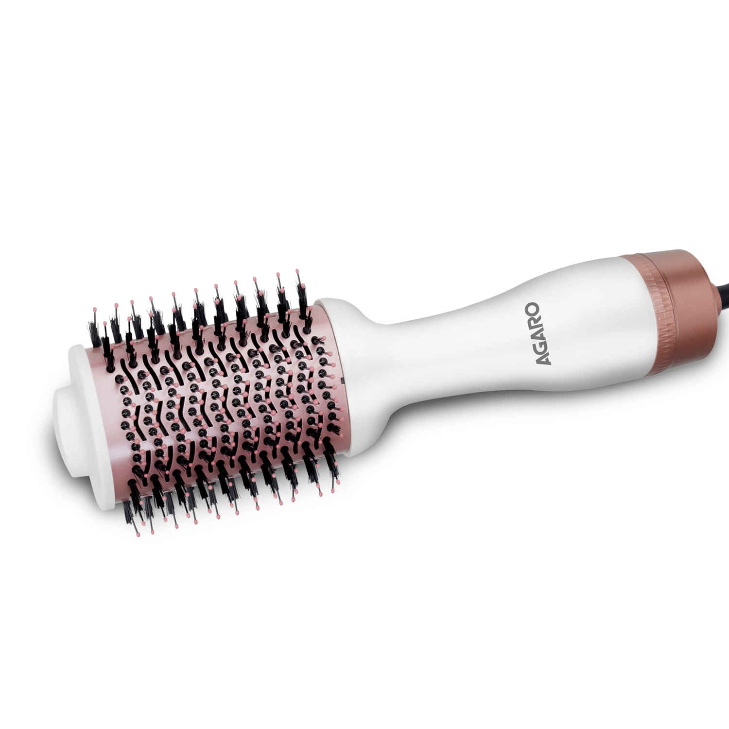 Buy AGARO HV2179 Hot Air Brush for Hair, Hair Blow Dryer Brush, Volumizer & Styler, 360° Airflow Vent, Oval Barrel for Hair Volume, Charcoal Bristles, Ceramic Tourmaline Coating Brush Head, 1200W, White - 1 pc - Purplle