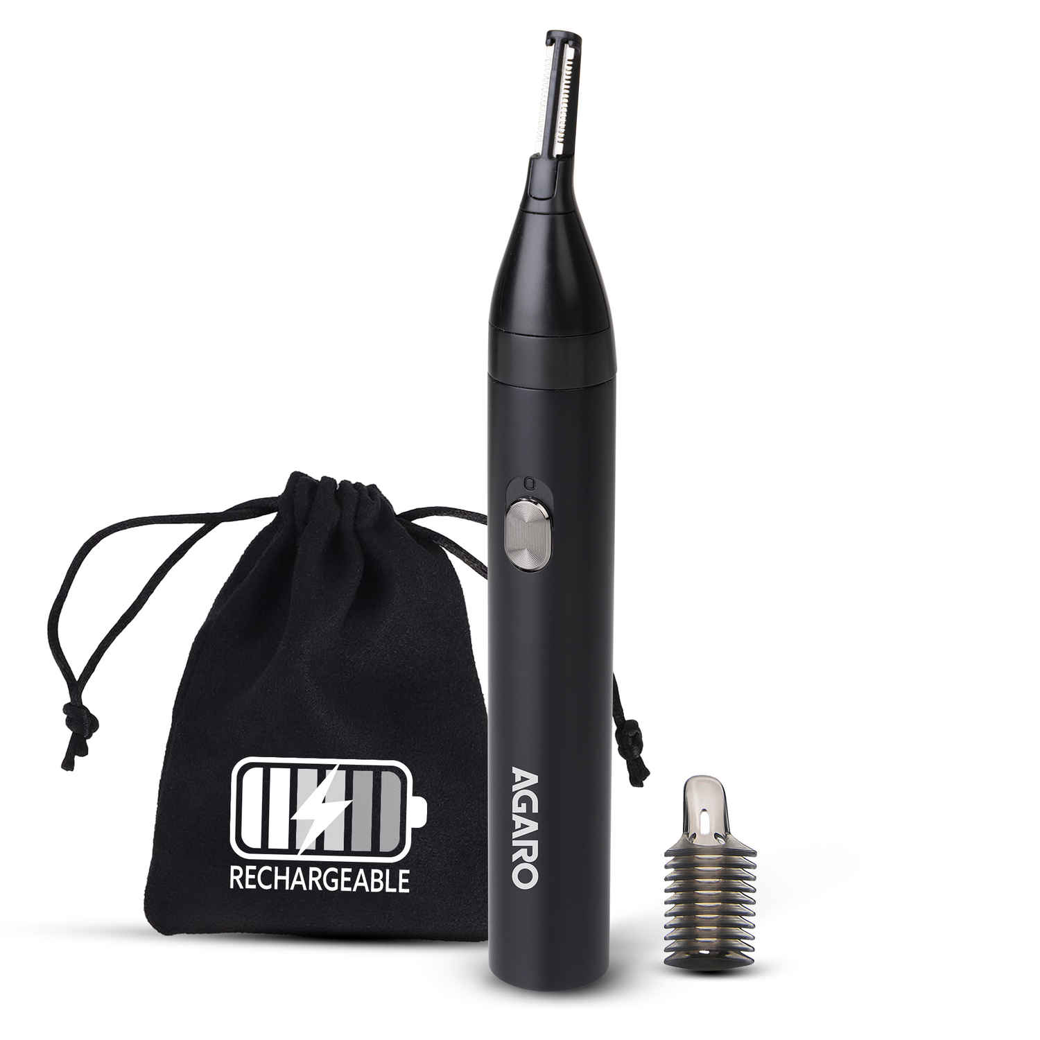 Buy AGARO Nose & Ear Hair Trimmer, Eyebrow Trimming, Rechargeable, Stainless Steel Blade, Face Grooming, Men & Women, NT1727 - 1 pc - Purplle