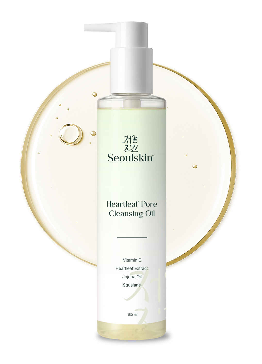 Buy SeoulSkin Heartleaf Pore Cleansing Oil | Removes Makeup, SPF & Excess Sebum | Lightweight, Non-Stripping Oil Face Cleanser | 150 ml - Purplle