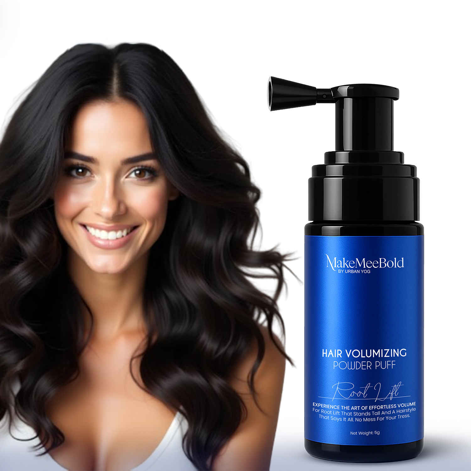 Buy MakeMeeBold Hair Volumizing Powder Puff – Instant Root Lift & 48H Hold – No Talc, No Fragrance, No Residue – Natural Styling Powder for All Hair Types – Mess-Free, Lightweight Texture, Clean Formula (5 gm) - Purplle