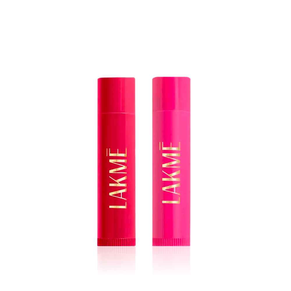 Buy Lakme Lip Love Care Stick Combo of 2( Strawberry|Nourishing Lip Balm SPF 15 (4.5 gm) + Cherry Nourishing Lip Balm SPF 15 ( 4.5 gm)) - Purplle