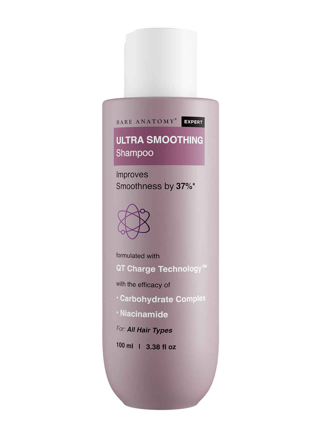 Buy Bare Anatomy Ultra Smoothing Shampoo for Dry & Frizzy Hair | 100 ml - Purplle