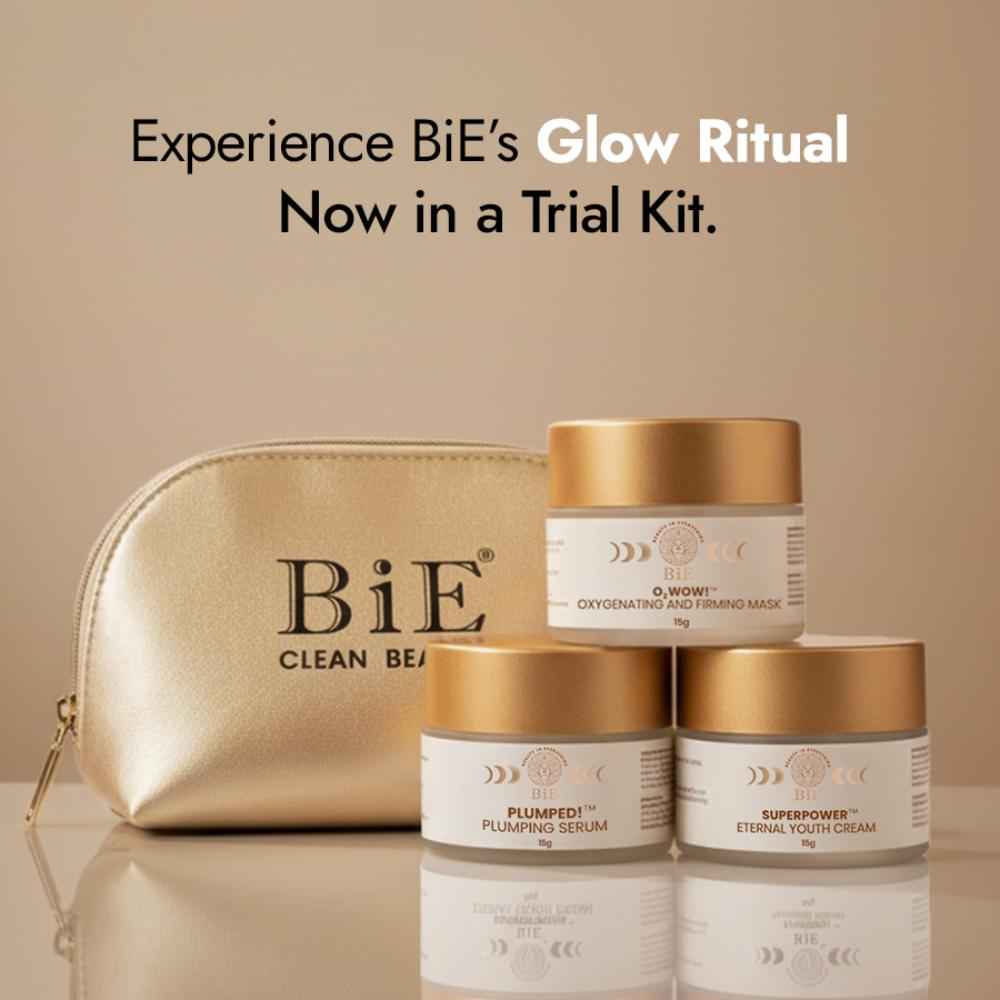 Buy Bie Daily Glow Trial Kit (Firming mask 15 gm, Plumping serum 15 gm, Cream 15 gm) combo of 3 - Purplle