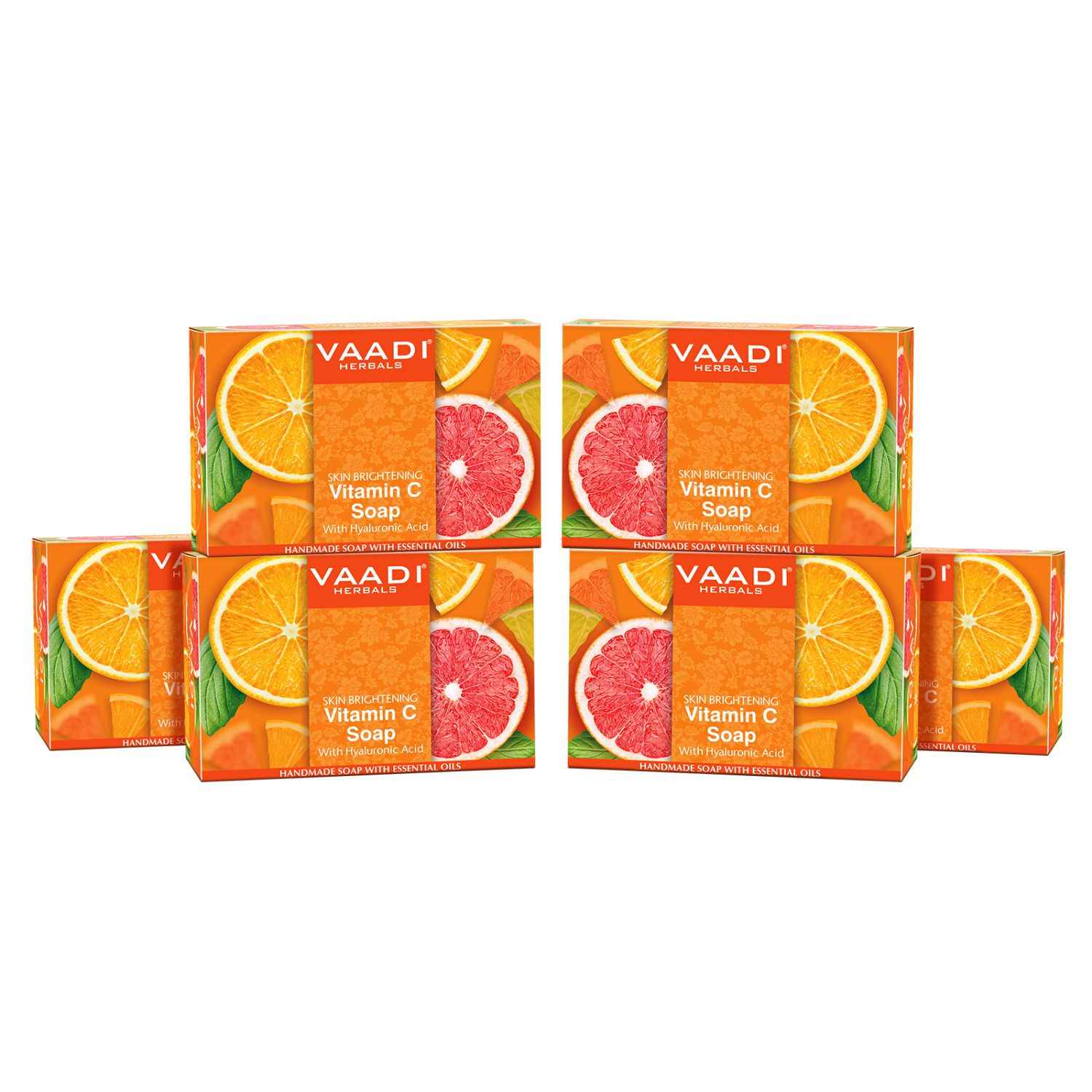 Buy Vaadi Herbals Vitamin C Soap For Tan Removal & Instant Brightening (75 gms X 6) (Pack of 6) - Purplle