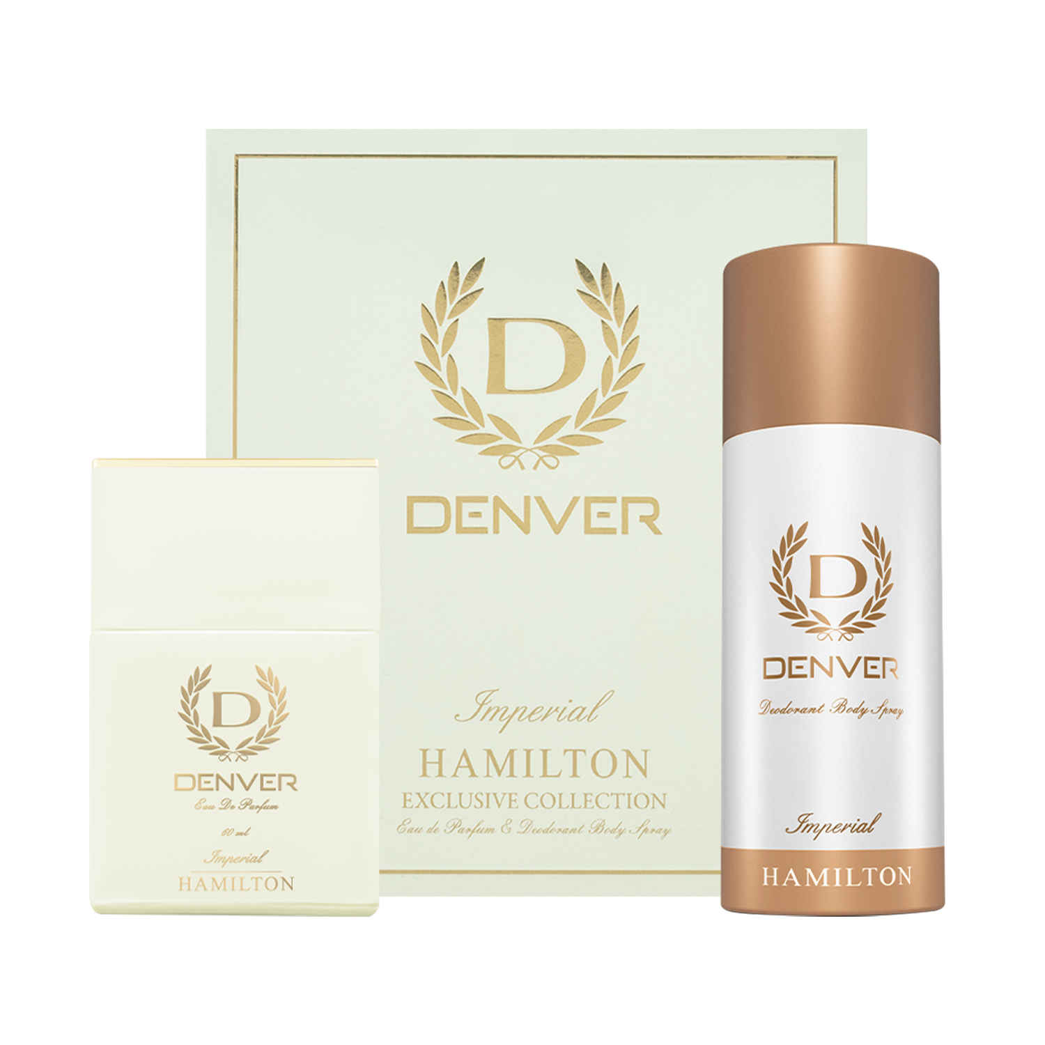 Buy Denver Hamilton Imperial Gift Set-Perfume (60 ml) + Deodorant (165 ml) Long Lasting Scent For Men - Purplle