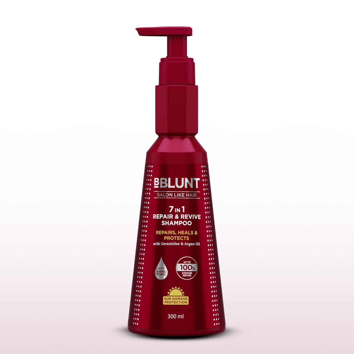 Buy Bblunt 7 in 1 Repair & Revive Shampoo for Upto 100% Damage Repair - 300 ml Addresses 7 Signs of Hair Damage | Enriched with Ceramides & Argan Oil - Purplle