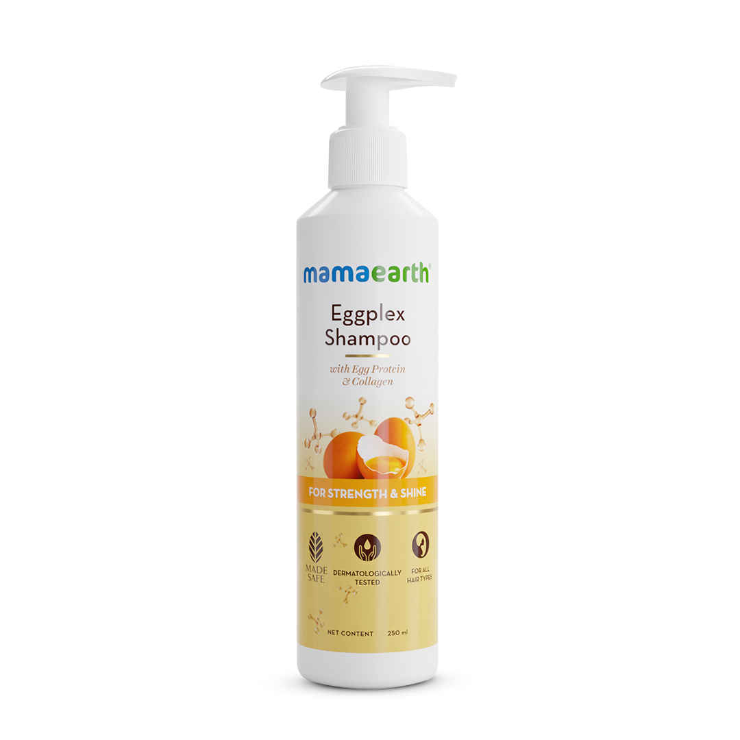 Buy Mamaearth Eggplex Shampoo, for strong hair, with Egg Protein for Strength and Shine (250 ml) - Purplle