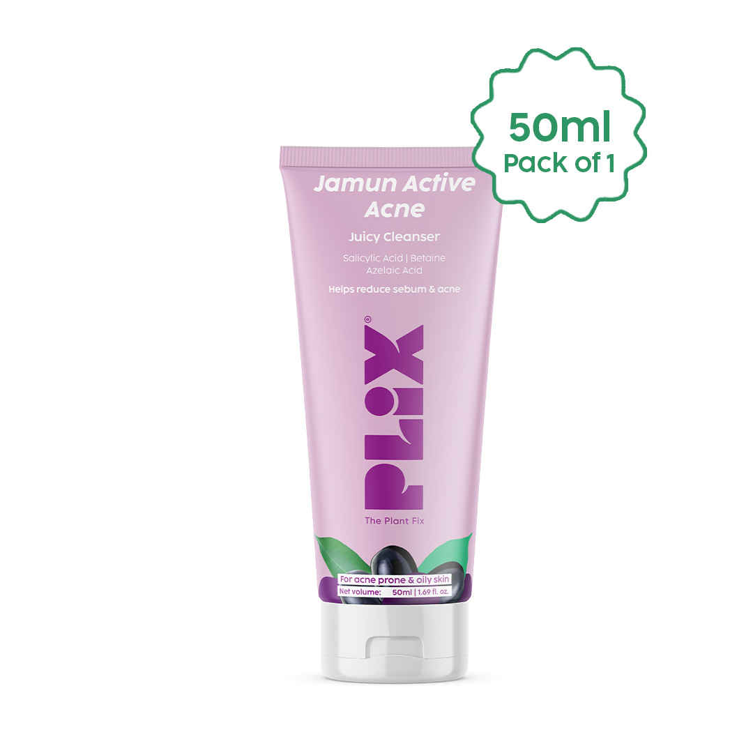 Buy PLIX Jamun Active Acne Mini Facewash Gel Oily & Acne Prone Skin | Daily Use | Women & Men | 50 ml - Purplle