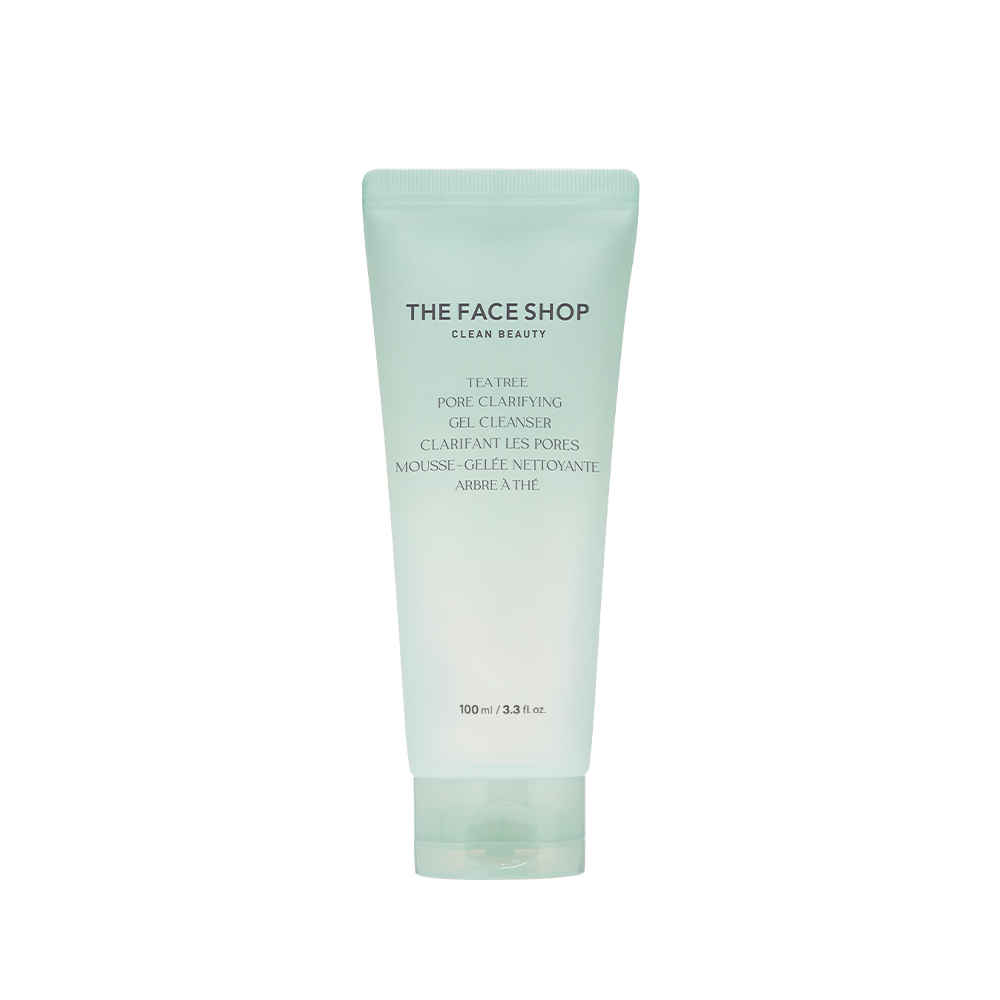 Buy The Face Shop Tea Tree Gel Cleanser - Korean Face Wash with Salicylic Acid (BHA), AHA & PHA for Acne (100 ml) - Purplle