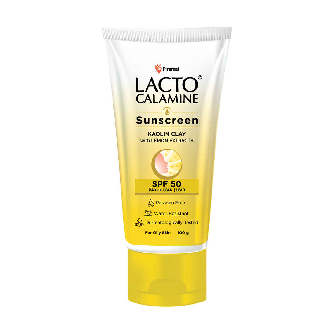 Buy Lacto Calamine Sunscreen, Kaolin Clay With Lemon Extracts SPF 50 PA +++, 100 gm - Purplle